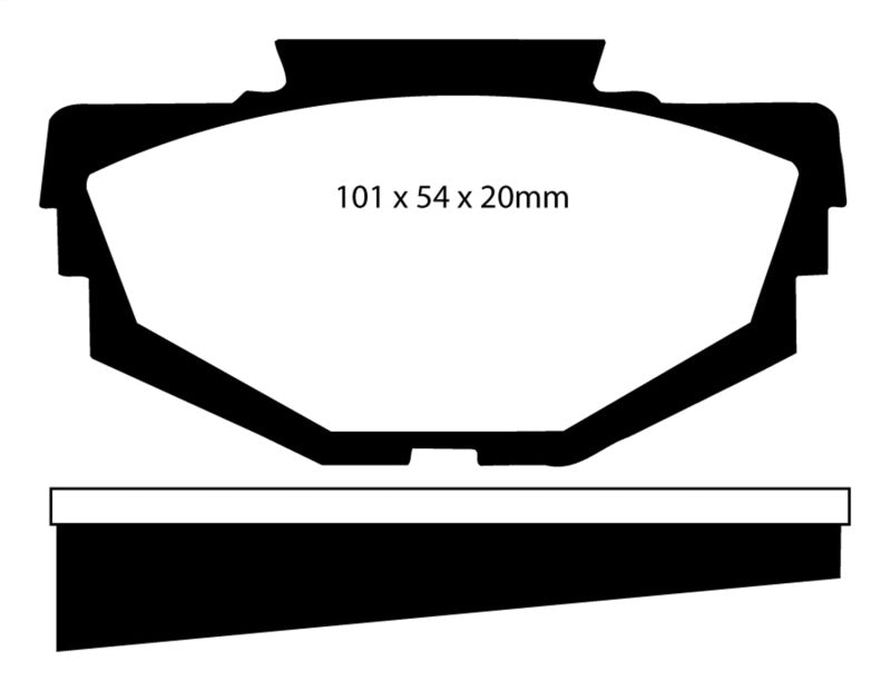 EBC 68-71 Austin America 1.3 Greenstuff Front Brake Pads