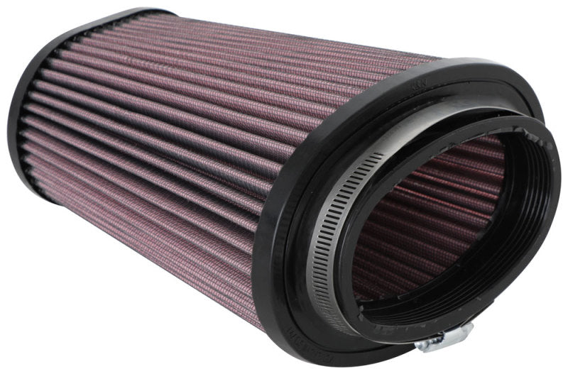 K&N Universal Clamp-On Air Filter 2.844x4.813in Flg ID x 6.5x4.75in B OD x 4.5x3.25in T OD x 7.5in H