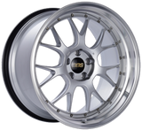 BBS LM-R 20x9 5x120 ET25 CB82 Diamond Silver Center Diamond Cut Lip Wheel