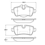 StopTech Street Touring 07-09 Mini Cooper/Cooper S Rear Brake Pads