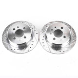 Power Stop 1991 BMW 318i Rear Evolution Drilled & Slotted Rotors - Pair