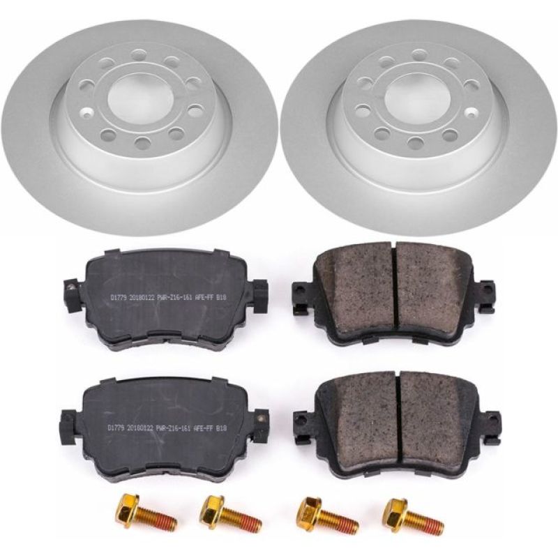 Power Stop 16-18 Audi Q3 Rear Z23 Evolution Sport Coated Brake Kit