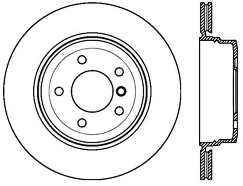 StopTech 9/07-09 BMW 328 / 06 BMW 325 E90 AWD Slotted & Drilled Right Rear Rotor