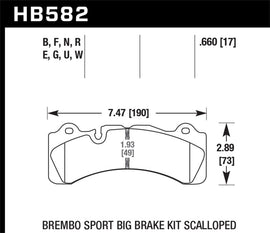 Hawk Brembo Scalloped Caliper DTC-30 Race Pads