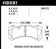 Load image into Gallery viewer, Hawk 09 Nissan GT-R R35 Brembo Blue 9012 Race Front Brake Pads