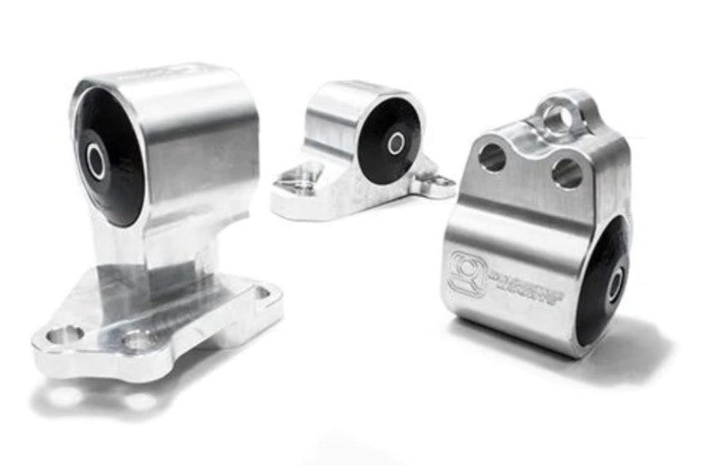 Innovative 92-95 Civic B/D Series Silver Aluminum Mounts 75A Bushings (Auto to Manual Hydro 3 Bolt)