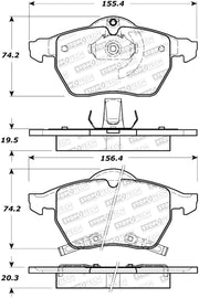 StopTech Street Select Brake Pads - Front