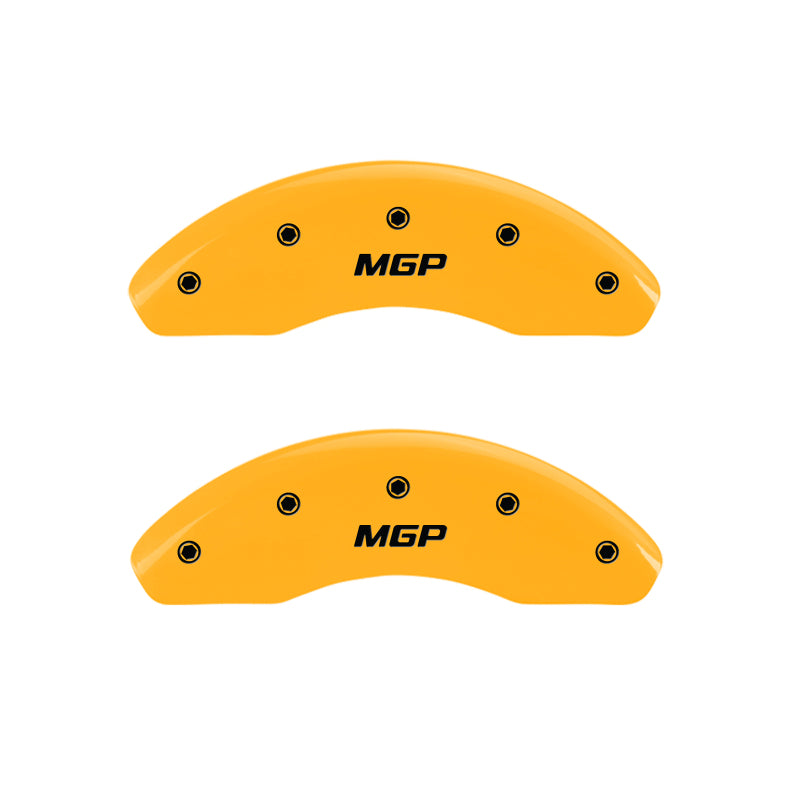 MGP 4 Caliper Covers Engraved Front & Rear MGP Yellow Finish Black Char 2001 Mercedes-Benz SLK320