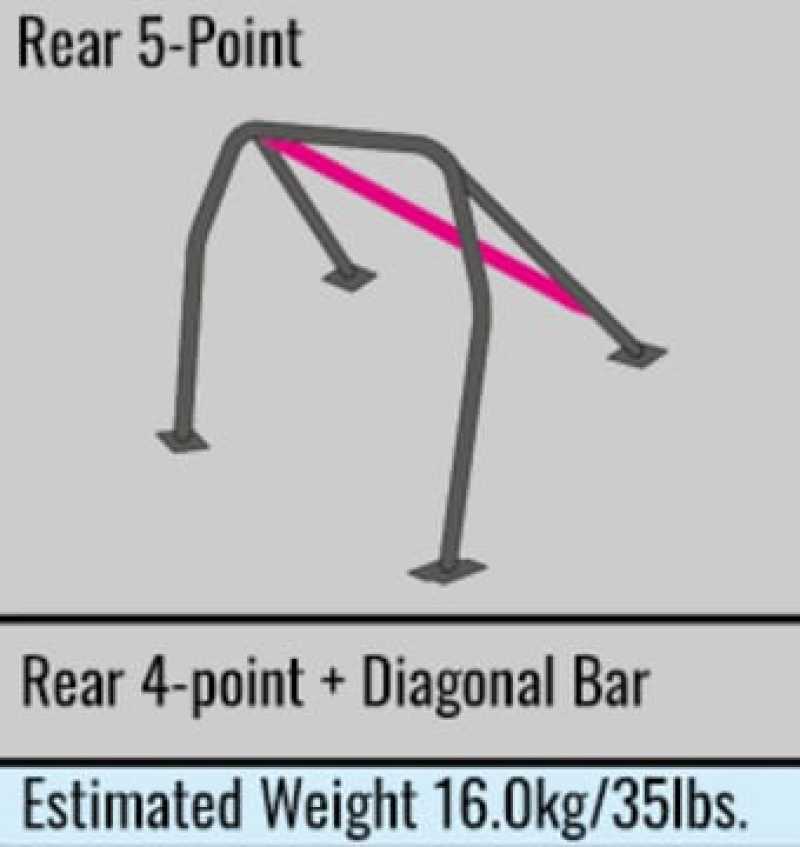 Cusco Roll Cage Sfty21 Steel 5 Pt 2 Pass LHD Subaru BRZ / Scion FR-S / Toyota 86 (S/O / No Cancel)