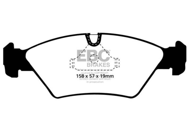 EBC 87-91 BMW M3 2.3 (E30) Redstuff Front Brake Pads