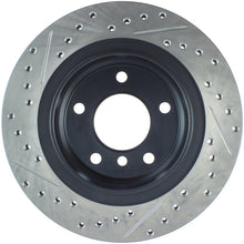 Load image into Gallery viewer, StopTech Power Slot 00 BMW 323 / 01-07 325 / 99-00 328 Series Rear Left Drilled &amp; Slotted Rotor