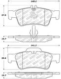 StopTech Street Select Brake Pads w/Hardware - Rear