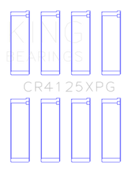 King Subaru EJ20/EJ22/EJ25 (Suites 52mm Journal Size) (Size STDX) Tri-Metal Perf Rod Bearing Set