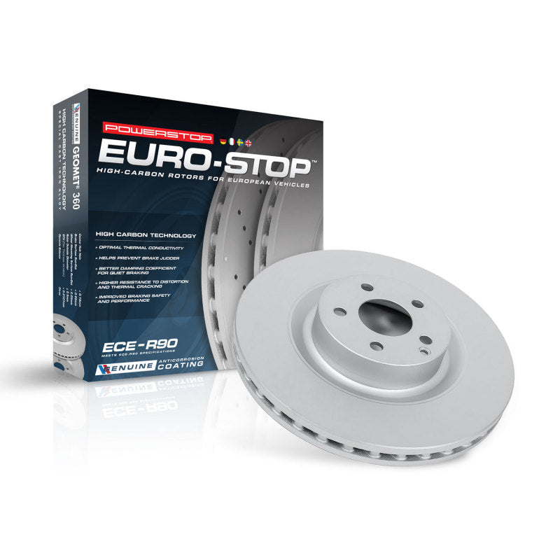 Power Stop 15-18 Mercedes-Benz C300 Front Evolution High Carbon Geomet Coated Rotor