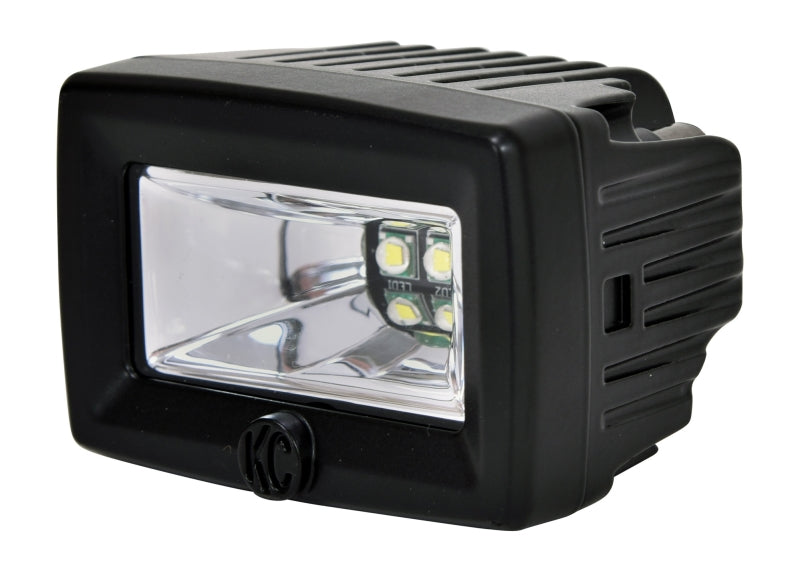 KC HiLiTES C-Series 2in. C2 LED Light 20w Area Flood Beam (Single) - Black