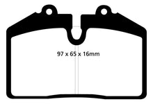 Load image into Gallery viewer, EBC 92-93 Porsche 911 (964) 3.6 Carrera RS America Yellowstuff Front Brake Pads