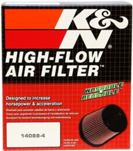 Load image into Gallery viewer, K&amp;N Filter Universal Rubber Filter 4in Flg 6 17/32in OD 8 21/32in H