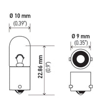 Load image into Gallery viewer, Hella Bulb 3893 12V 4W BA9s T2.75