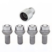 Load image into Gallery viewer, McGard Wheel Lock Bolt Set - 4pk. (Radius Seat) M12X1.5 / 17mm Hex / 20.6mm Shank Length - Chrome