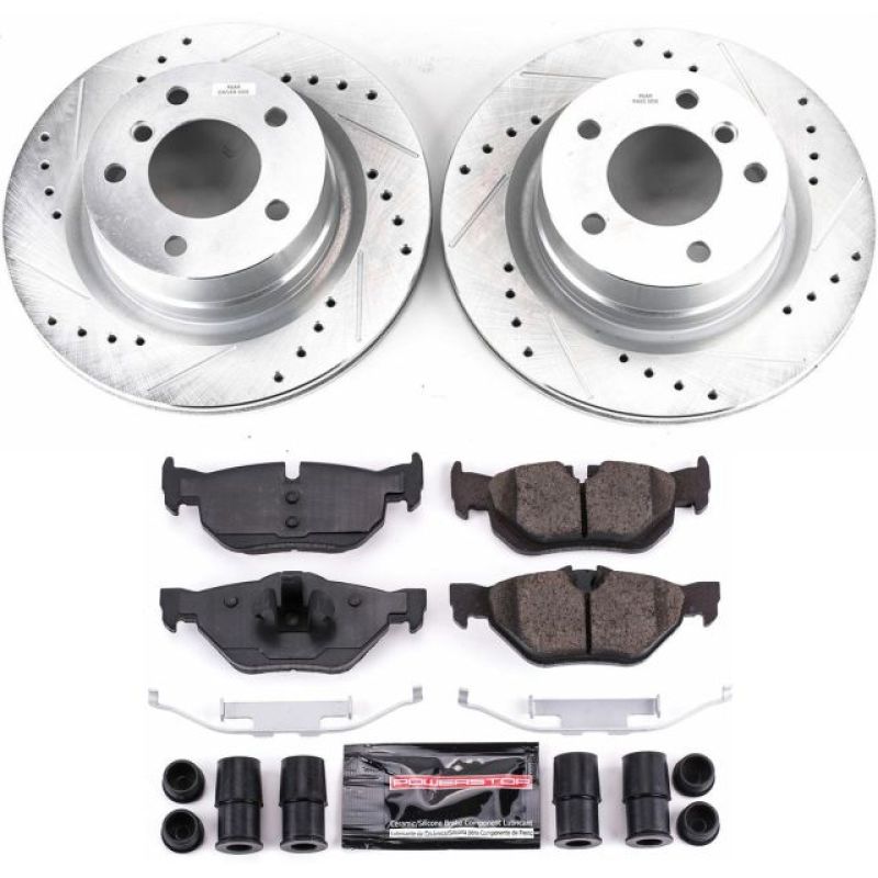 Power Stop 08-10 BMW 128i Rear Z23 Evolution Sport Brake Kit