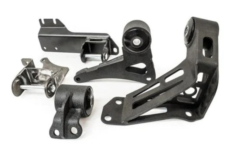 Innovative 90-93 Integra K-Series Black Steel Mounts 95A Bushings (Not K24 Trans)