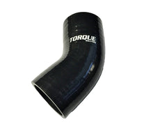 Load image into Gallery viewer, Torque Solution 45 Degree Silicone Elbow: 3 inch Black Universal