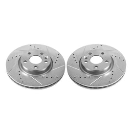 Power Stop 12-15 Land Rover Range Rover Evoque Front Evolution Drilled & Slotted Rotors - Pair