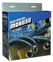 Load image into Gallery viewer, Moroso Chevrolet Small Block Ignition Wire Set - Ultra 40 - Sleeved - Non-HEI - 90 Degree - Black