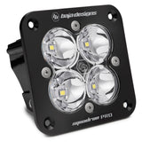 Baja Designs Squadron Pro Spot Pattern Black Flush Mount LED Light Pod - Clear