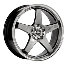 Load image into Gallery viewer, Enkei EV5 18x7.5 5x100/114.3 38mm Offset 72.6 Bolt Diameter Hyper Black w/ Machined Lip Wheel