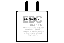 EBC 63-68 Ferrari 330 4 Redstuff Front Brake Pads