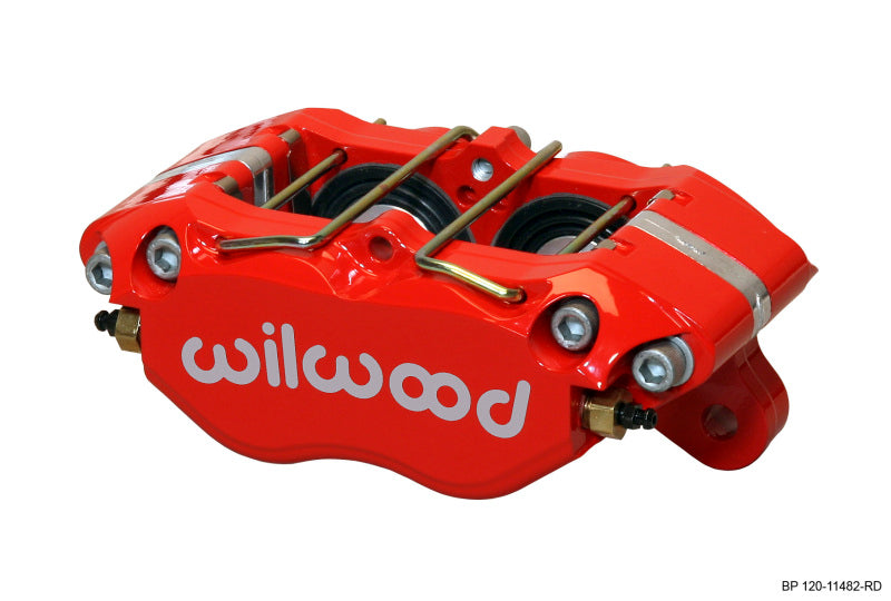 Wilwood Caliper-Dynapro Dust-Boot 5.25in Mount - Red 1.75in Pistons .81in Disc