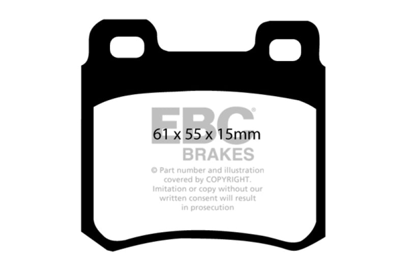 EBC 94-95 Mercedes-Benz C220 (W202) 2.2 Ultimax2 Rear Brake Pads