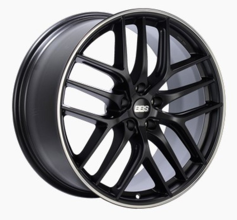 BBS CC-R 19x8.5 5x112 ET40 Satin Black Polished Rim Protector Wheel -82mm PFS/Clip Required