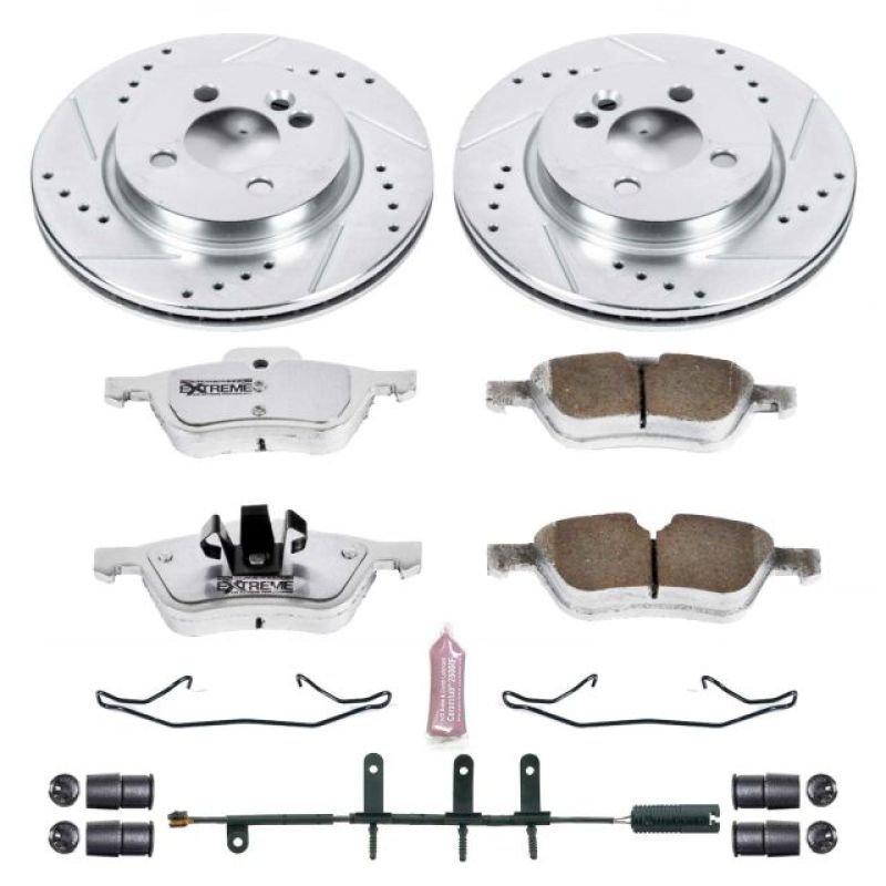 Power Stop 07-08 Mini Cooper Front Z26 Street Warrior Brake Kit