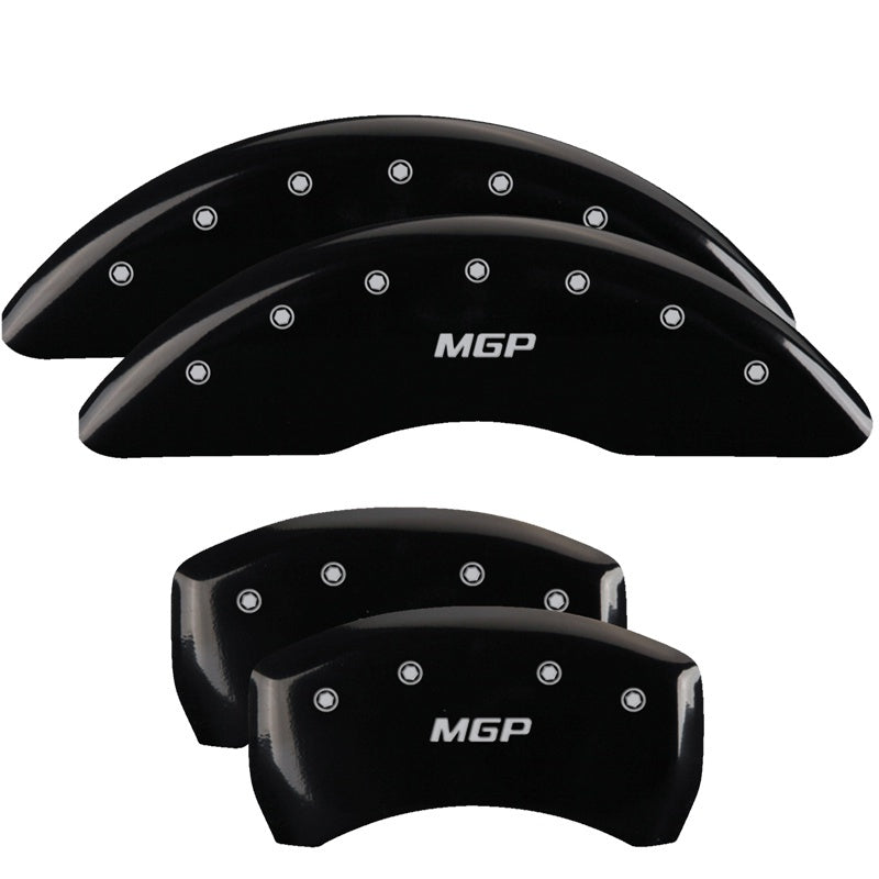 MGP 4 Caliper Covers Engraved Front & Rear MGP Black Finish Silver Char 2013 Mercedes-Benz SL550