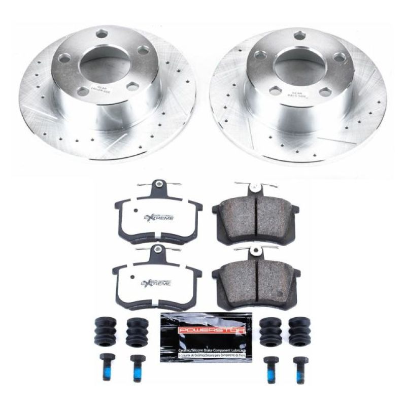 Power Stop 95-97 Audi A6 Rear Z26 Street Warrior Brake Kit