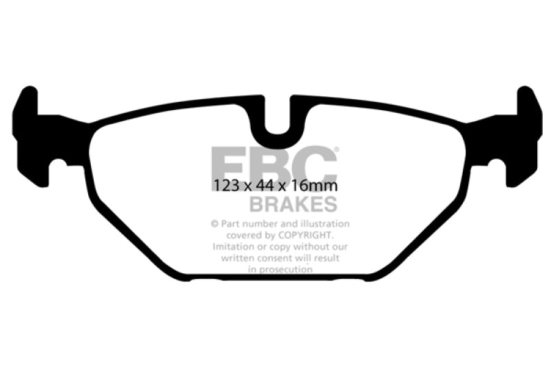 EBC 99-01 Saab 9-5 2.3 Turbo (Aero) Ultimax2 Rear Brake Pads