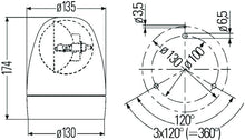 Load image into Gallery viewer, Hella Rotating Beacon H12V Yellow Mg12 2Rl