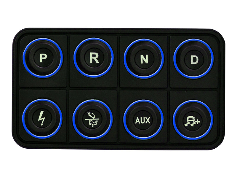 AEM EV 8 Button Keypad CAN Based Programmable Backlighting