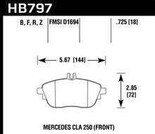 Load image into Gallery viewer, Hawk 17+ Infiniti QX30 Performance Ceramic Street Front Brake Pads