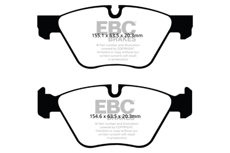 EBC 11+ BMW 528 2.0 Turbo (F10) Ultimax2 Front Brake Pads