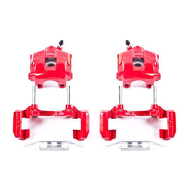 Power Stop 01-05 BMW 320i Rear Red Calipers w/Brackets - Pair
