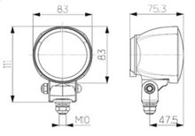 Load image into Gallery viewer, Hella WORK Lamp NA 0GR MG12 LT M70 1G0