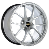 BBS RI-A 18x8.5 5x120 ET34 Diamond Silver Wheel -82mm PFS/Clip Required