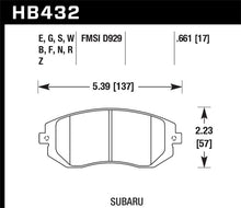 Load image into Gallery viewer, Hawk 03-05 &amp; 08-11 Subaru WRX / 05-06 Saab 9-2X DTC-30 Front Race Pads