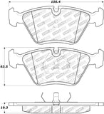 StopTech 95-99 BMW M3 / 01-07 M3 E46 / 89-93 M5 / 98-02 Z3 M series Front Brake Pads