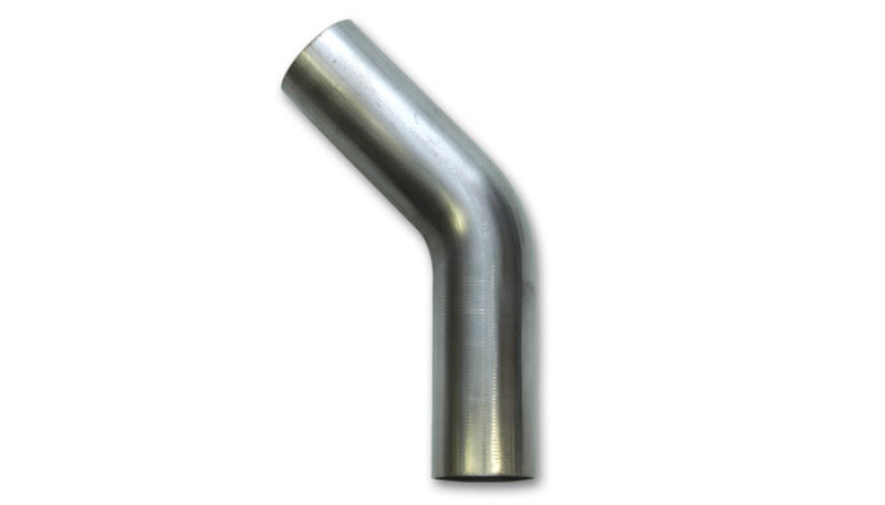 Vibrant 1.625in OD T304 SS 45 Deg Mandrel Bend 6in Leg Length (2.5in Centerline Radius)