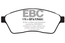 Load image into Gallery viewer, EBC 10-11 Cadillac SRX 2.8 Turbo Ultimax2 Front Brake Pads