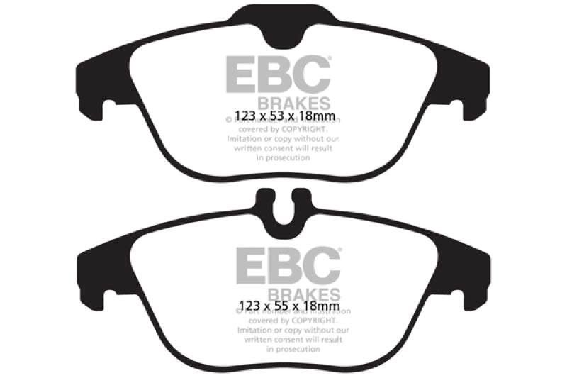 EBC 13-16 Mercedes-Benz GLK250 2.1 Twin TD Redstuff Rear Brake Pads